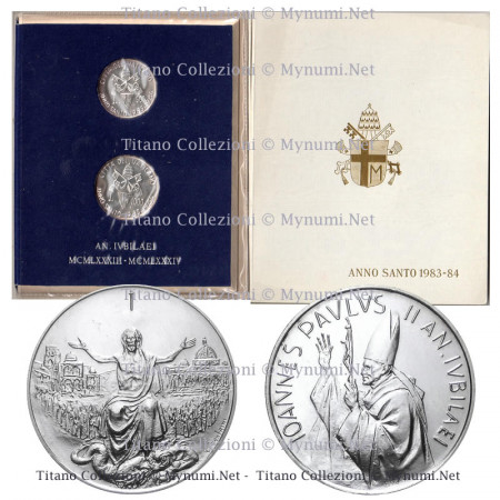 1983-84 * 500+1000 Lire Argento Vaticano "Anno Santo - Giubileo" (KM 168+176) FDC