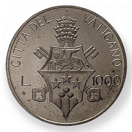 1978 * 1000 Lire Argento Vaticano "Giovanni Paolo I" (KM 142) FDC senza Folder