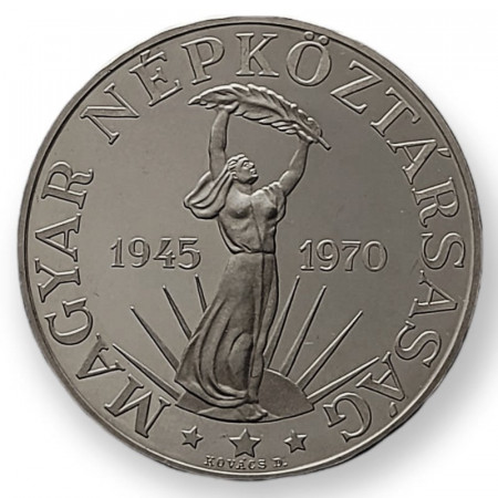 1970 * 50 Forint Argento Ungheria "25th Anniversary of Liberation" (KM 592) PROOF