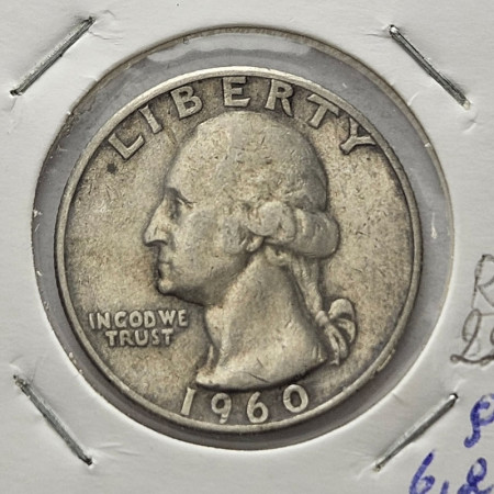1960 D * Quarto di Dollaro (25 Cents) Argento Stati Uniti "Washington Quarter" (KM 164) BB