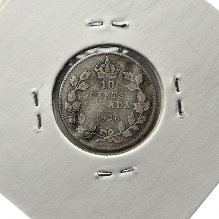 1928 * 10 Cent Argento Canada "Giorgio V – Canada" (KM 23a) MB