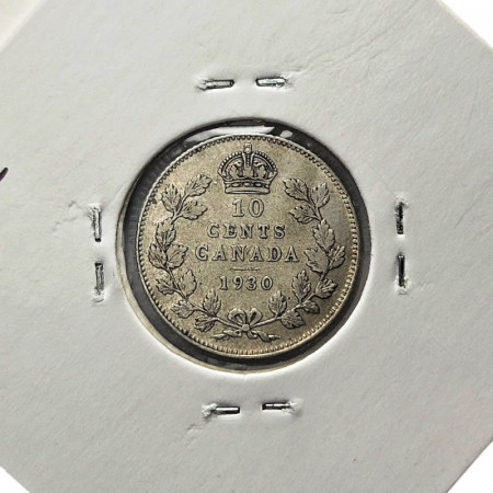 1930 * 10 Cent Argento Canada "Giorgio V – Canada" (KM 23a) BB