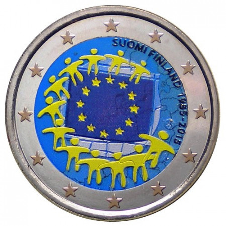 2015 * 2 Euro FINLANDIA "30º Anniversario della Bandiera Europea" Colorato