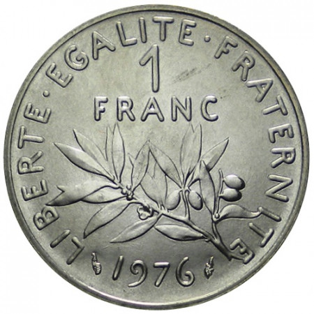 1976 * 1 Franc Francia "Semeuse" (KM 925.1) FDC