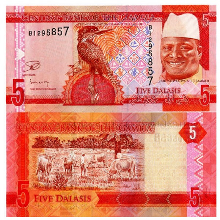 2015 * Banconota Gambia 5 Dalasis (pNew) FDS