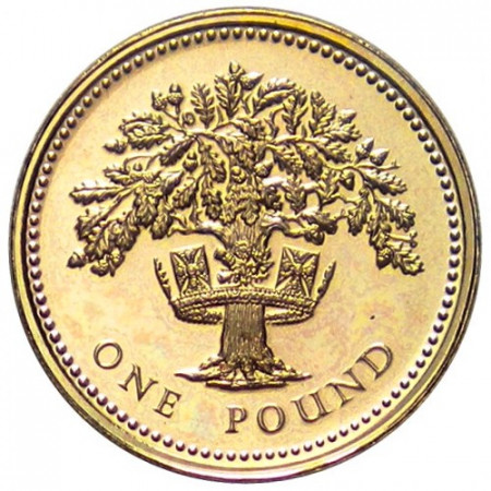 1987 * 1 Pound Gran Bretagna "English Oak" (KM 948) FDC