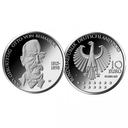 2015 * 10 Euro GERMANIA "200° Otto von Bismarck" (Zecca A)