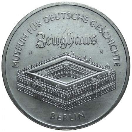 1990 A * 5 Mark GERMANIA DDR Repubblica Democratica "Edificio Zeughaus" (KM 135) UNC