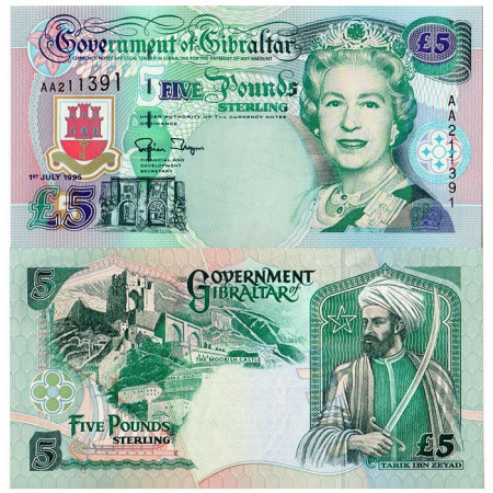 1995 * Banconota Gibilterra 5 Pounds (p25a) FDS