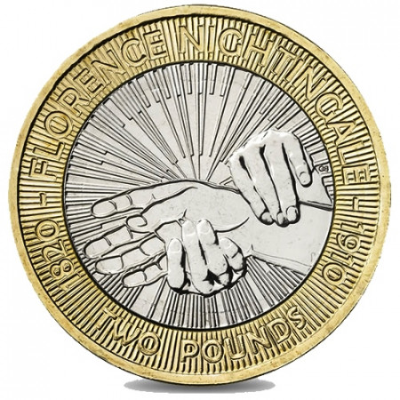 2010 * 2 Pounds Gran Bretagna "Florence Nightingale"