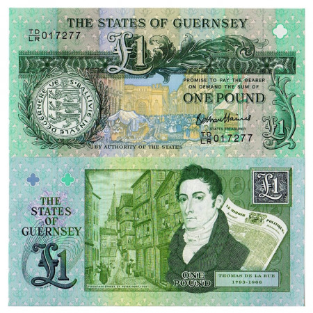 ND (2013) * Banconota Guernsey 1 Pound "T. De La Rue" FDS