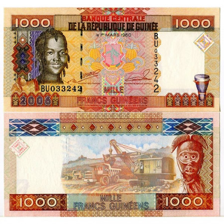 2006 * Banconota Guinea 1000 Francs (p40) FDS