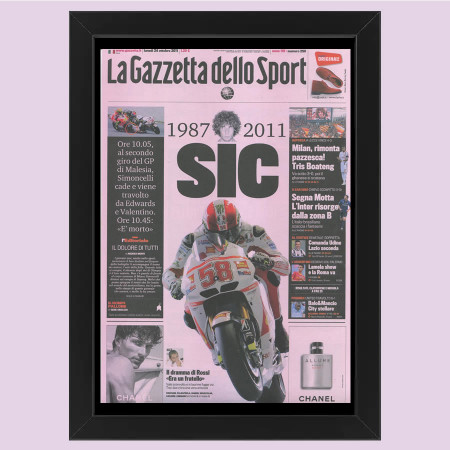 2012 (2011) * Prima Pagina Anastatica "Sic, 1987-2011 - Gazzetta dello Sport" Cornice (A)