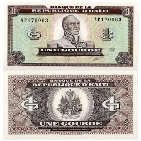 1989 * Banconota Haiti 1 Gourde "Toussaint Louverture" (p253a) FDS