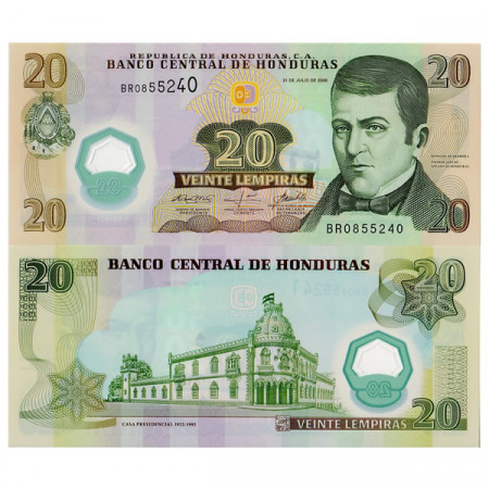 2008 * Banconota Polimera Honduras 20 Lempiras (p95) FDS