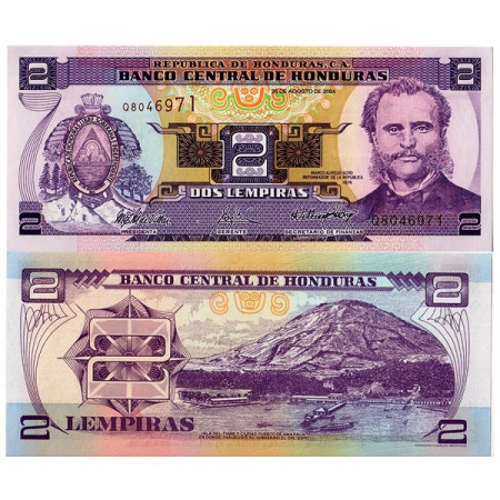 2004 * Banconota Honduras 2 Lempiras (p84Ae) FDS