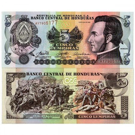 2006 * Banconota Honduras 5 Lempiras (p91a) FDS