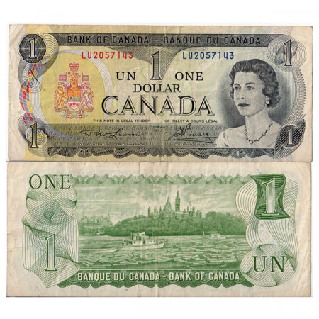 1973 * Banconota Canada 1 Dollar "Elisabetta II" (p85a) BB