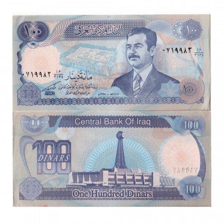 1994 (AH1414) * Banconota Iraq 100 Dinars "Saddam Hussein" (p84) FDS