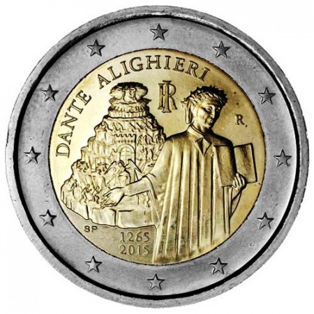 2015 * 2 Euro ITALIA "750º Nascita di Dante Alighieri"