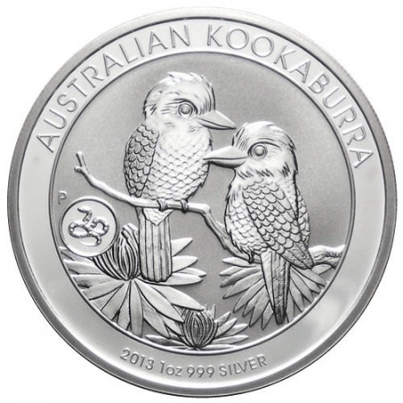 2013 * Dollaro d'argento 1 OZ Kookaburra Australia Privy Mark