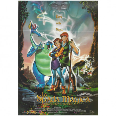 1998 * Locandina Cinematografica Originale “La spada magica - Alla ricerca di Camelot"