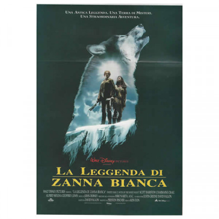 1994 * Locandina Cinematografica Originale “La Leggenda Di Zanna Bianca - Walt Disney"