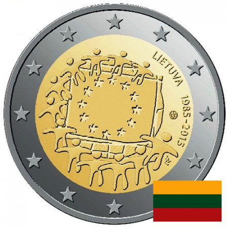 2015 * 2 Euro LITUANIA "30º Anniversario della Bandiera Europea"