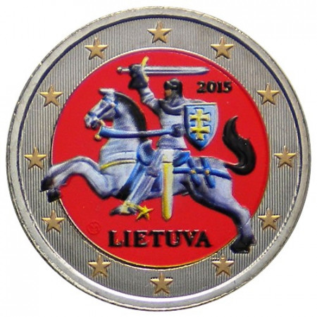 2015 * 2 Euro LITUANIA Cavaliere di Vytis colorato
