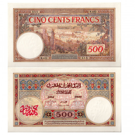 1948 * Banconota Marocco 500 Francs "Fez" (p15) qFDS