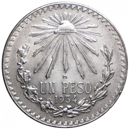 1934 * 1 Peso Argento Messico (KM 455) SPL