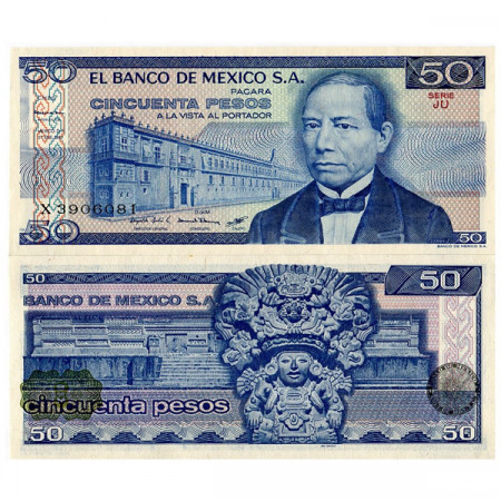 1981 * Banconota Messico 50 Pesos “B Juarez” (p73) FDS