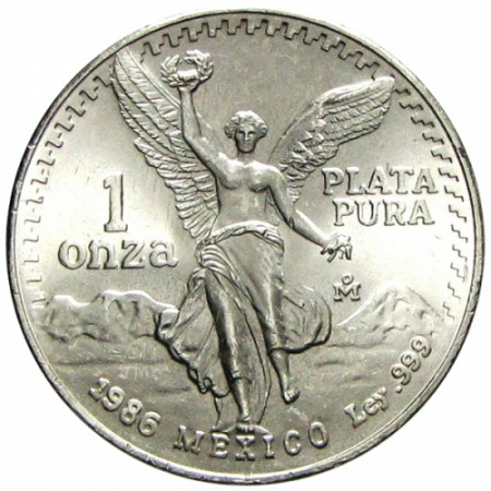 1986 * Messico 1 OZ Oncia d'argento Libertad