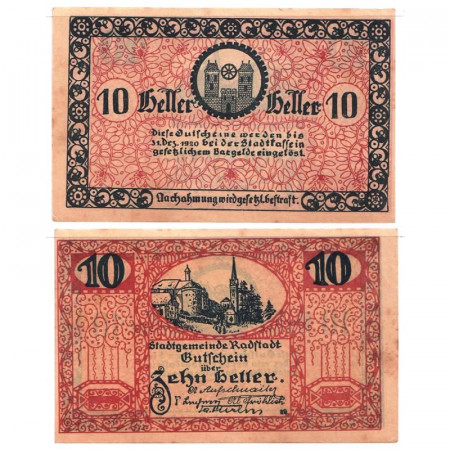 1920 * Notgeld Austria 10 Heller "Salisburghese – Radstadt" (FS 811)