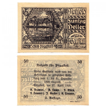 1920 * Notgeld Austria 50 Heller "Bassa Austria – Pöggstall" (FS 756)