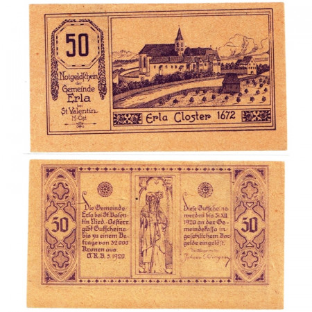 1920 * Notgeld Austria 50 Heller "Bassa Austria – Erla" (FS 180)