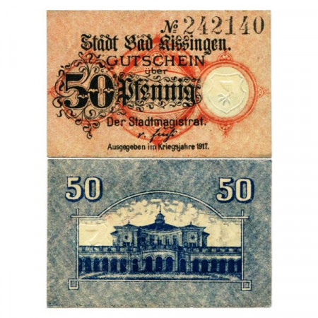 1920 * Notgeld Germania 50 Pfenning "Baviera - Bad Kissingen" (K27.1)