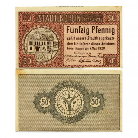 1920 * Notgeld Germania 50 Pfenning "Slesia (Polonia) - Körlin" ()