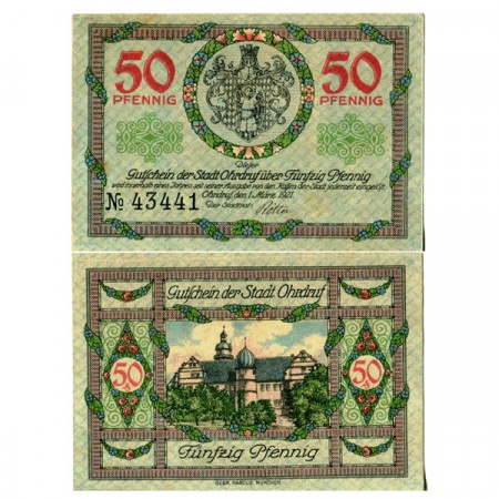 1921 * Notgeld Germania 50 Pfennig "Turingia - Ohrdruf" (1012.2)