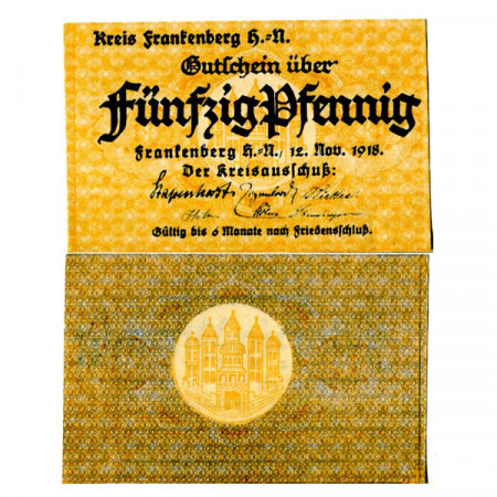 1918 * Notgeld Germania 50 Pfennig "Assia - Frankenberg" (F12)