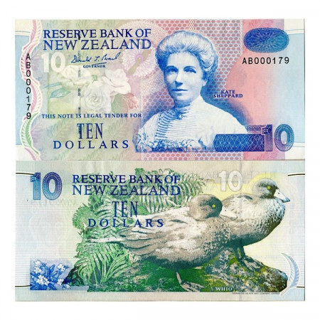 ND (1992-97) * Banconota Nuova Zelanda 10 Dollars "K Sheppard" (p178a) FDS