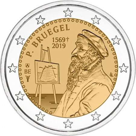 2019 * 2 Euro BELGIO "450º Morte di Pieter Bruegel il Vecchio" UNC