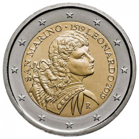 2019 * 2 Euro SAN MARINO "500º Morte Leonardo da Vinci" FDC