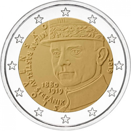 2019 * 2 Euro SLOVACCHIA "100º Morte di Milan Rastislav Štefánik" UNC