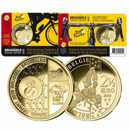 2019 * 2,5 Euro BELGIO "100° Tour De France" Coincard