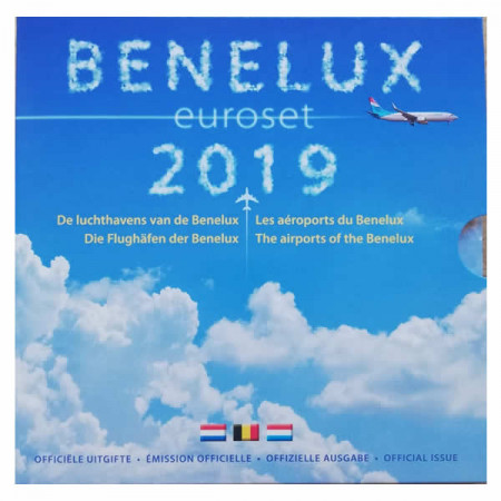 2019 * BENELUX Divisionale Ufficiale Euro "Aeroporti del Benelux" FDC