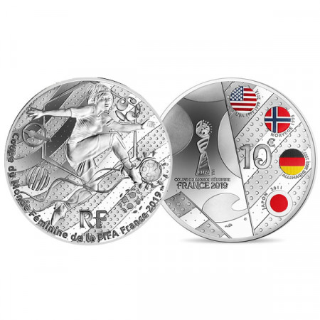 2019 * 10 Euro FRANCIA "Campionato Mondiale Femminile 2019 - Tiro Al Volo" PROOF