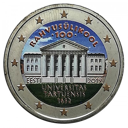 2019 * 2 Euro ESTONIA "100º Fondazione dell'Università di Tartu" Colorato