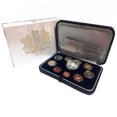 2011 * ITALIA Divisionale Ufficiale Euro 10 Monete "150° Anniversario dell'Unità d'Italia" PROOF