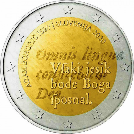 2020 * 2 Euro SLOVENIA "500º Nascita di Adam Bohoric" UNC